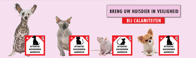 Wanneer er brand uitbreekt kan deze sticker je huisdier redden!