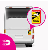 Magnetplatte Blind Spot - Attention Angles Morts Bus - Vorteilsset mit 3 Stück