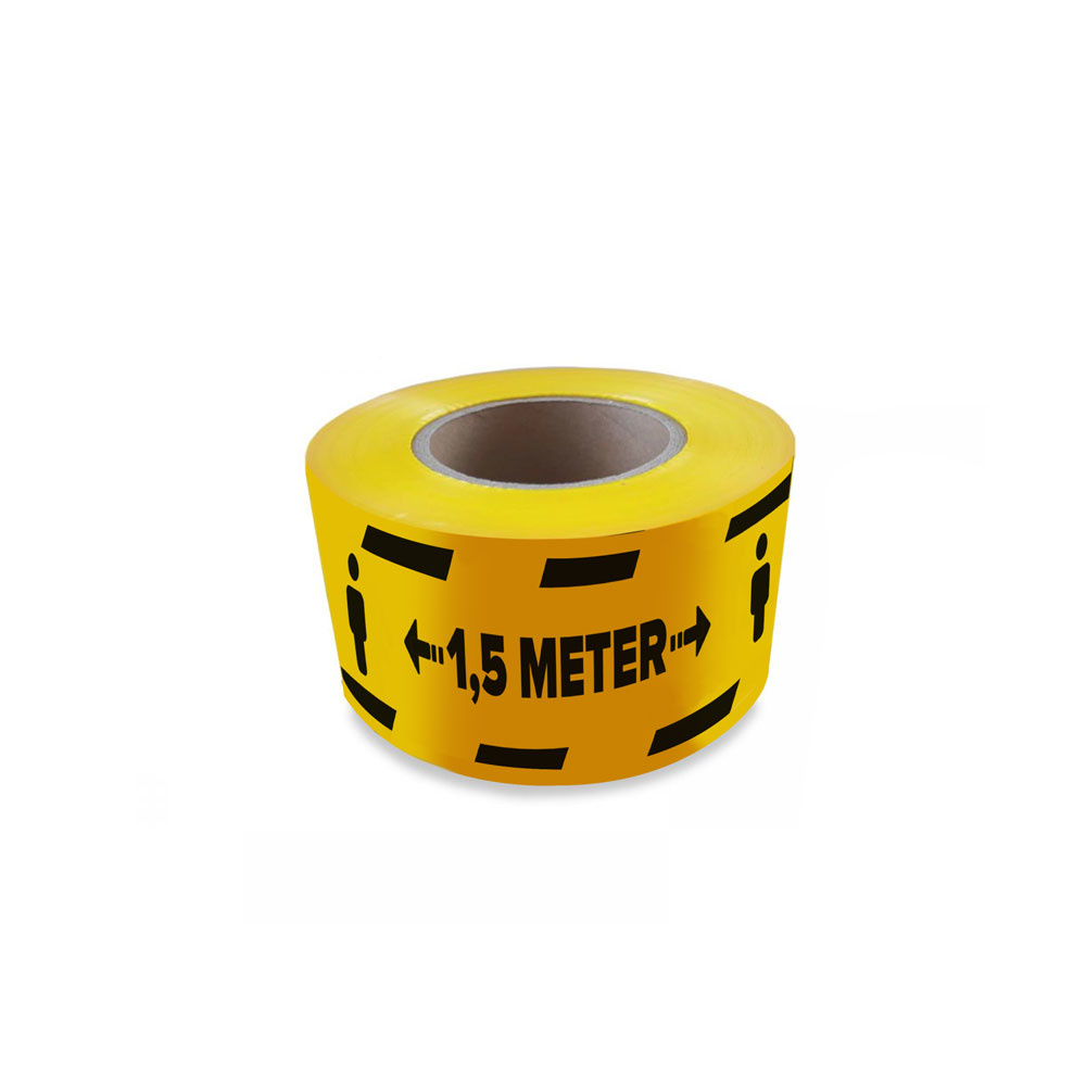 Keep 1,5 mtr distance barrier tape covid19 corona
