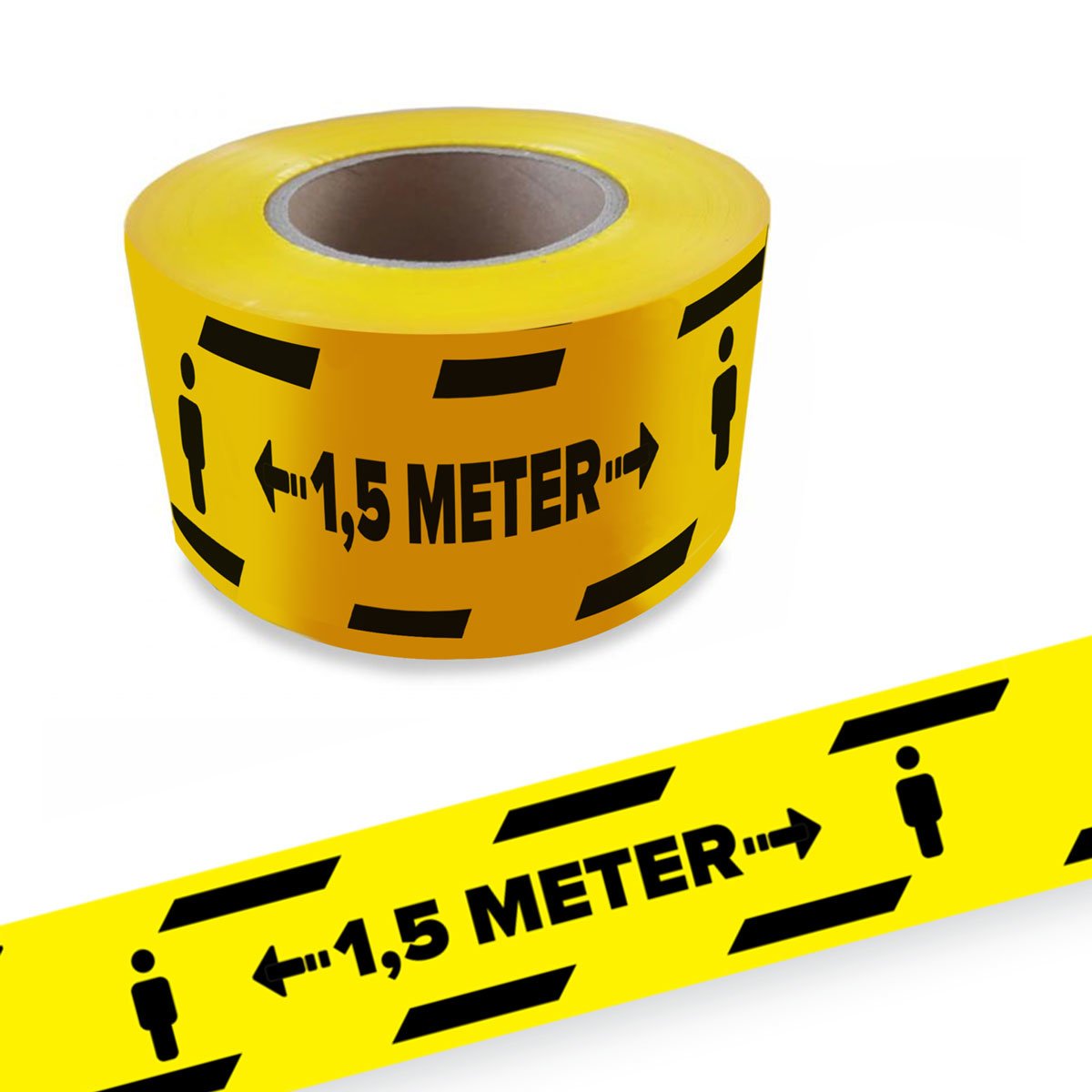 Keep 1,5 mtr distance barrier tape covid19 corona