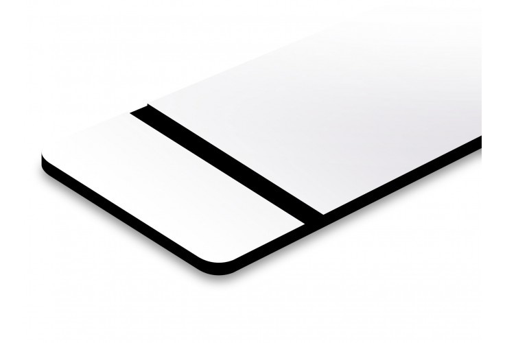 Placa de grabado capa superior blanca, grabado láser negro
