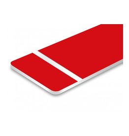Placa de grabado Rojo-blanco