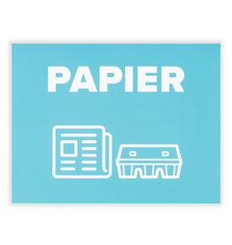 Afval sticker Papier | Groot