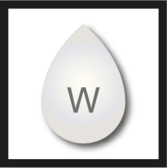 Aufkleber mit weißer Deckfarbe