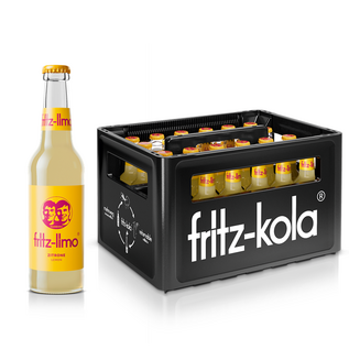 fritz-kola Fritz-Limo Zitrone 24 x 0,33 l Glas