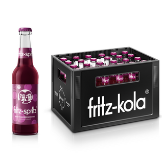 fritz-kola Fritz-Spritz Bio Traubenschorle 24 x 0,33 l Glas