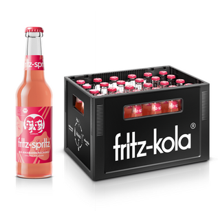fritz-kola Fritz-Spritz Bio-Rhabarberschorle 24 x 0,33 l Glas