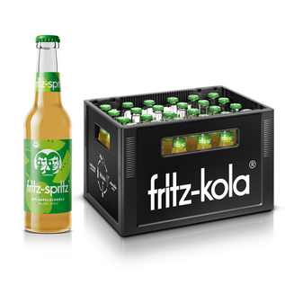 fritz-kola Fritz-Spritz Bio Apfelschorle 24 x 0,33 l Glas