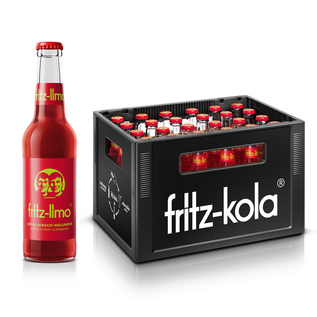 fritz-kola Fritz-Limo Apfel-Kirsch-Holunder 24 x 0,33 l Glas
