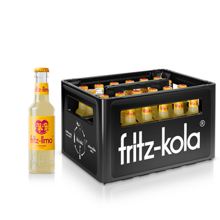 fritz-kola Fritz-Limo Zitrone 24 x 0,2 l Glas