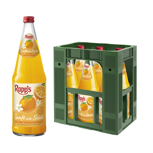 Rapp's Rapp's Sanft wie Seide - Milder Orangensaft 6 x 1,0 l Glas
