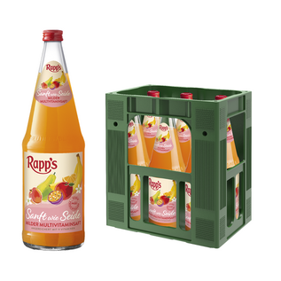 Rapp's Rapp's Sanft wie Seide - Milder Multivitaminsaft 6 x 1,0 l Glas