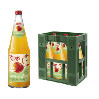 Rapp's Rapp's Sanft wie Seide - Milder Apfelsaft 6 x 1,0 l Glas
