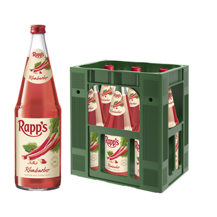 Rapp's Rapp's Rhabarber Saft 6 x 1,0 l Glas