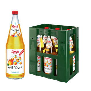 Rapp's Rapp's Apfelschorle 6 x 1,0 l Glas