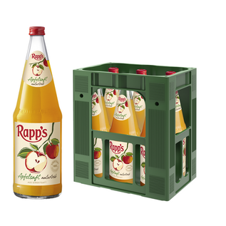Rapp's Rapp's Apfelsaft naturtrüb 6 x 1,0 l Glas