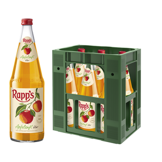Rapp's Rapp's Apfelsaft klar 6 x 1,0 l Glas