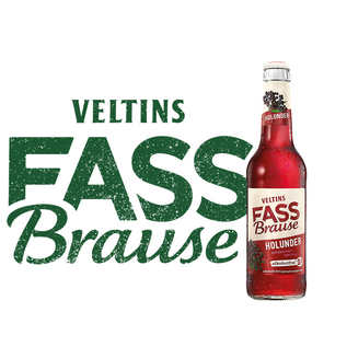 VELTINS Veltins Fassbrause Holunder 24 x 0,33 l Glas