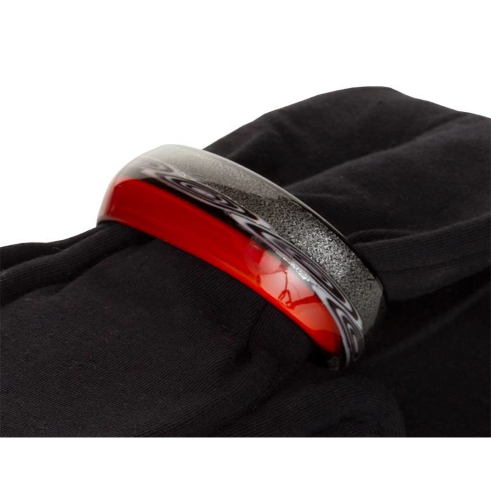 Embracelet. Schmuckschal in rot/schwarz