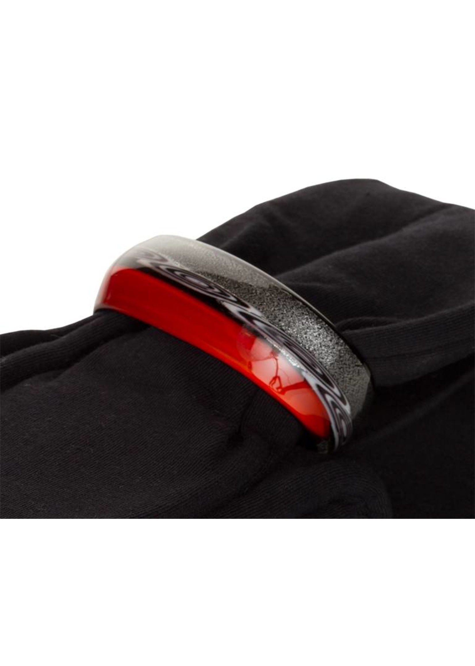 Embracelet mit rot/schwarzem Murano Schmuck Ring