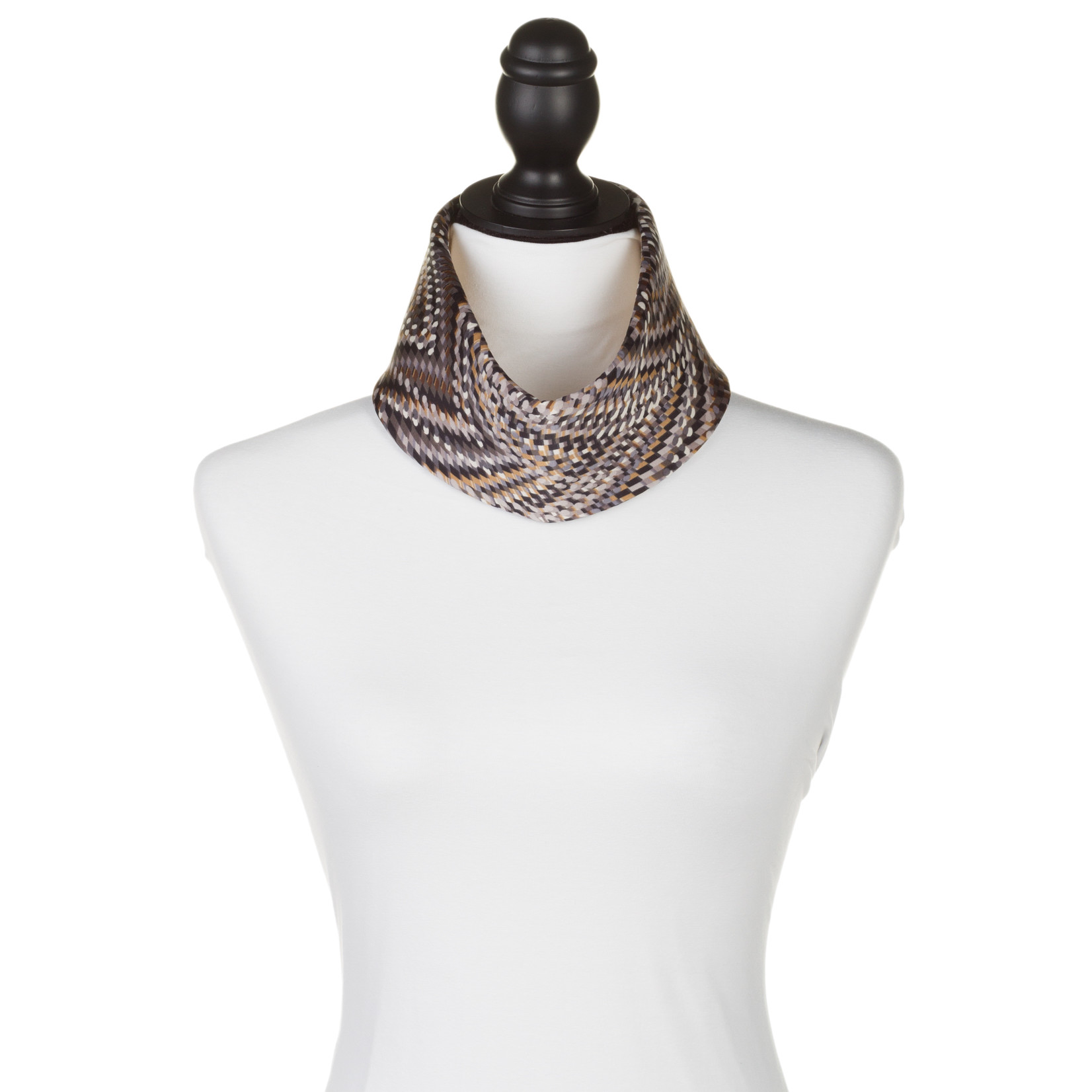 Loop "Raute grey creme"
