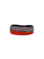 Murano Glass Ring  in red/black