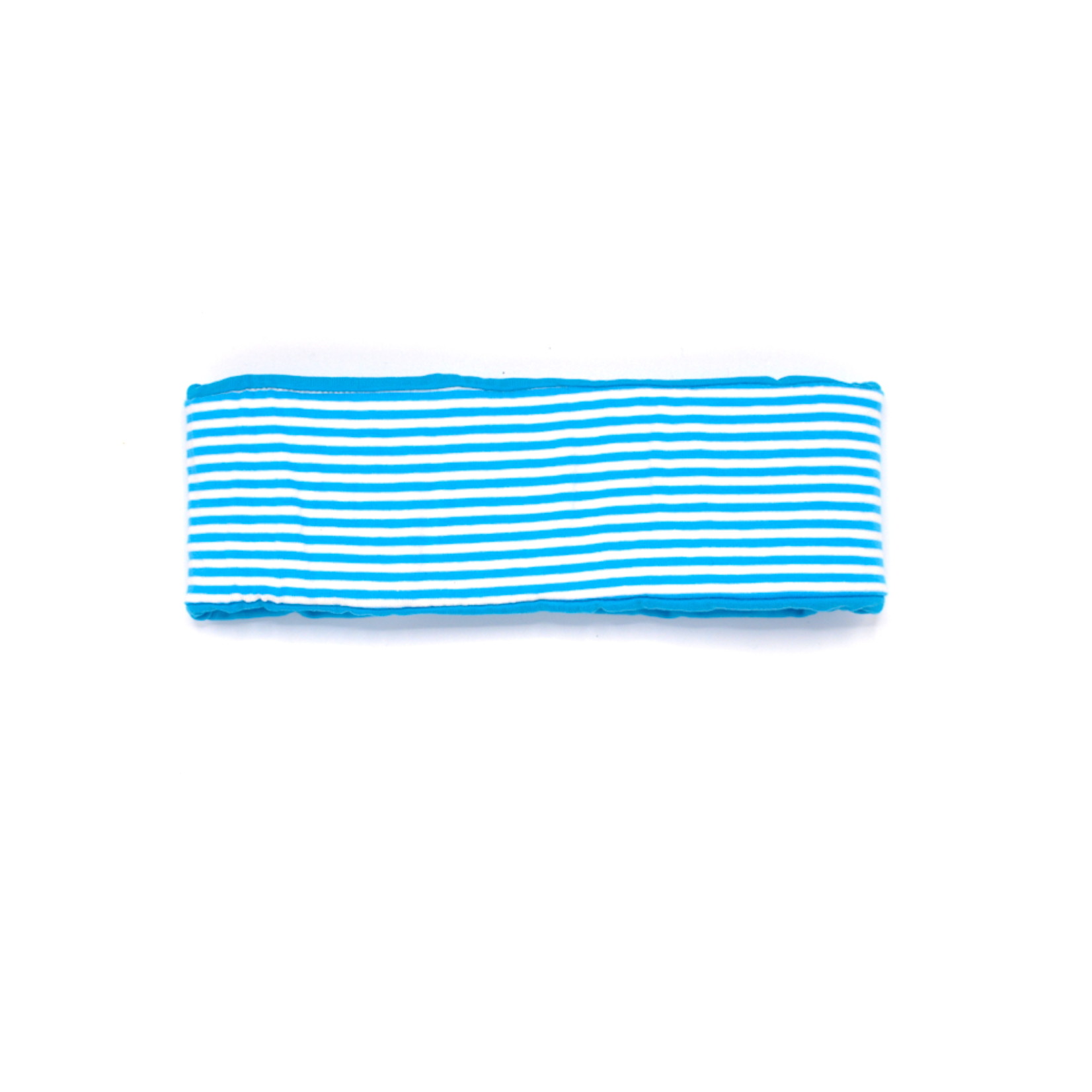 Headband "classic stripes" with light blue and white stripes