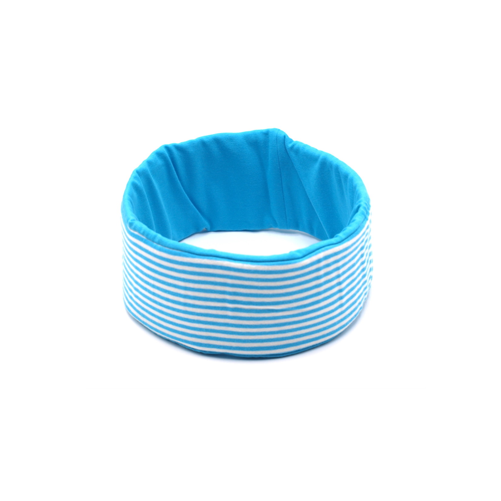 Headband "classic stripes" with light blue and white stripes