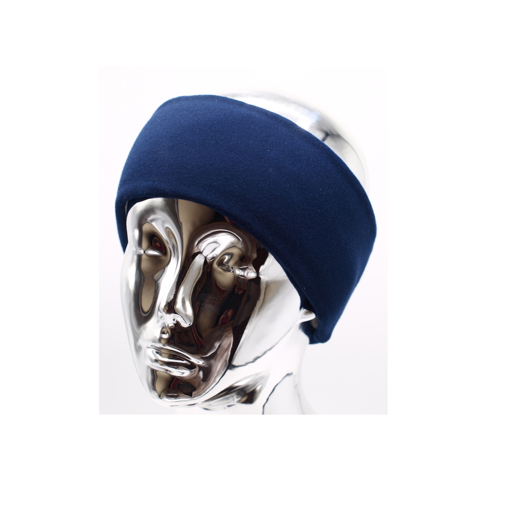"Maritime" headband with anchors in blue and grey