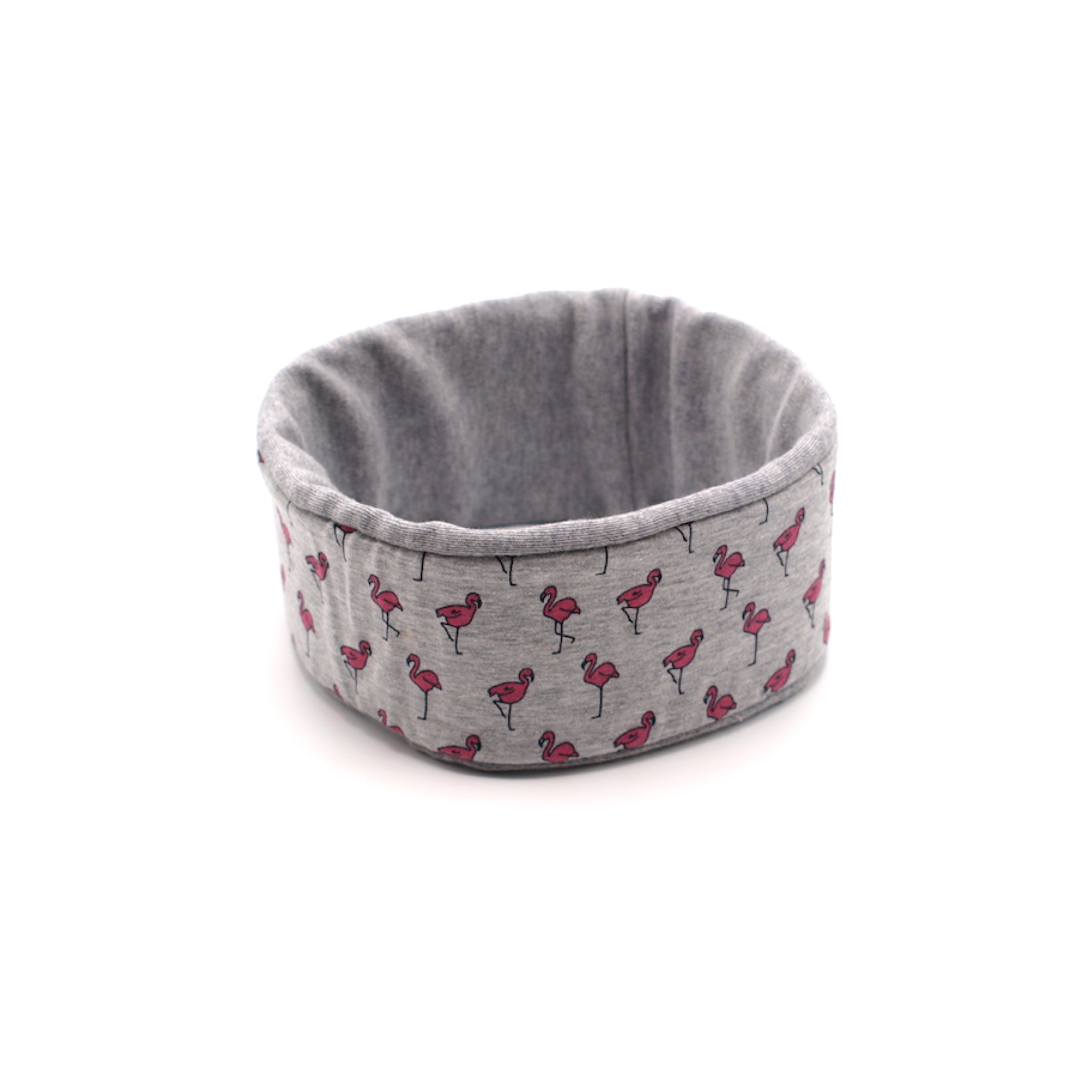 Headband "Flamingo" printed with pink flamingos