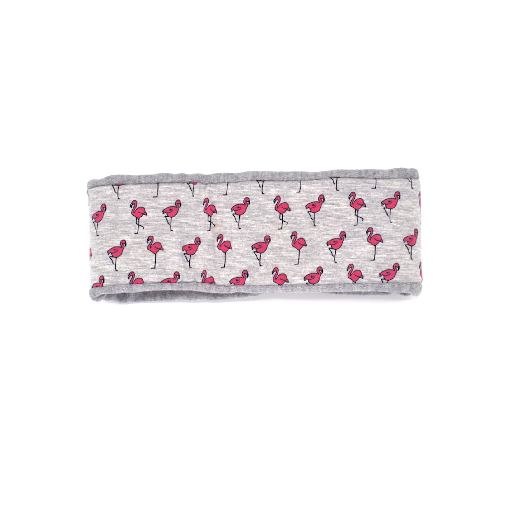 Headband "Flamingo" printed with pink flamingos