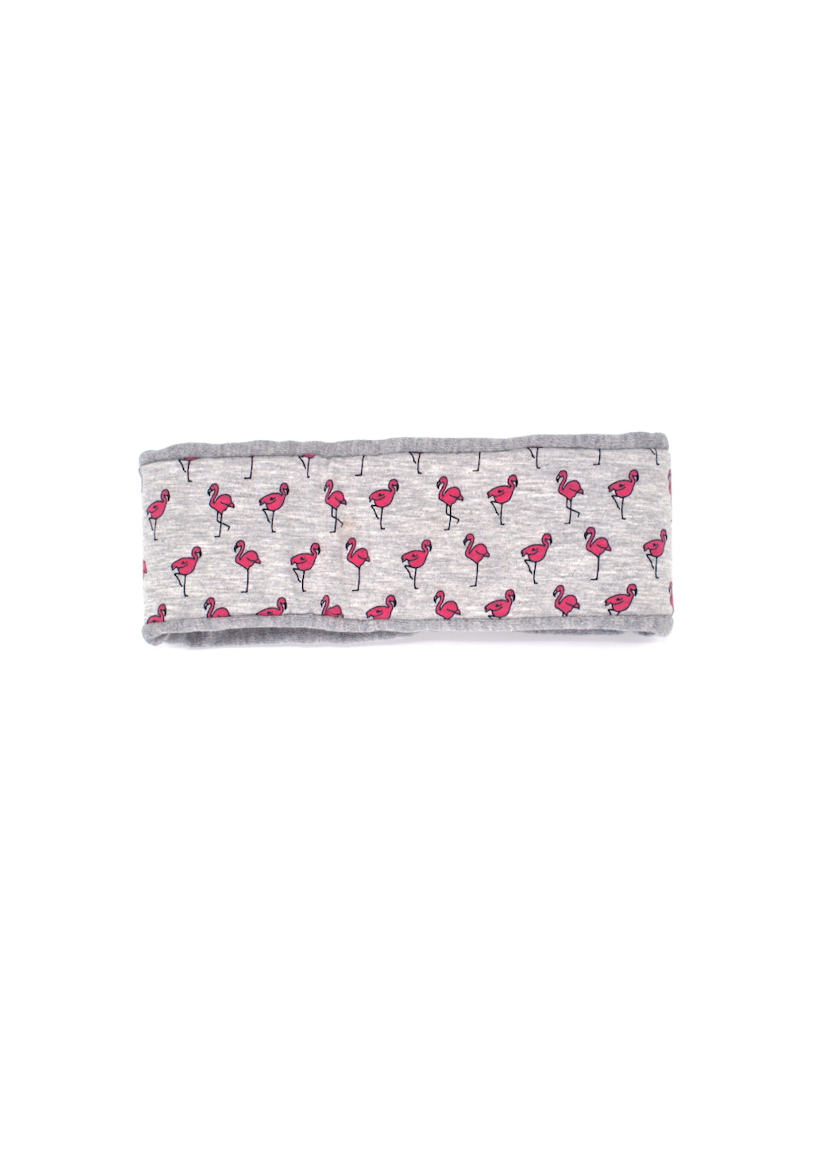 Headband "Flamingo" printed with pink flamingos