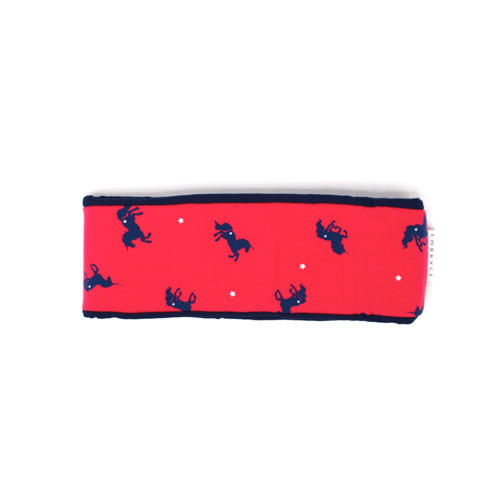 headband "unicorn" in loop-look with royal blu velvet ribbon