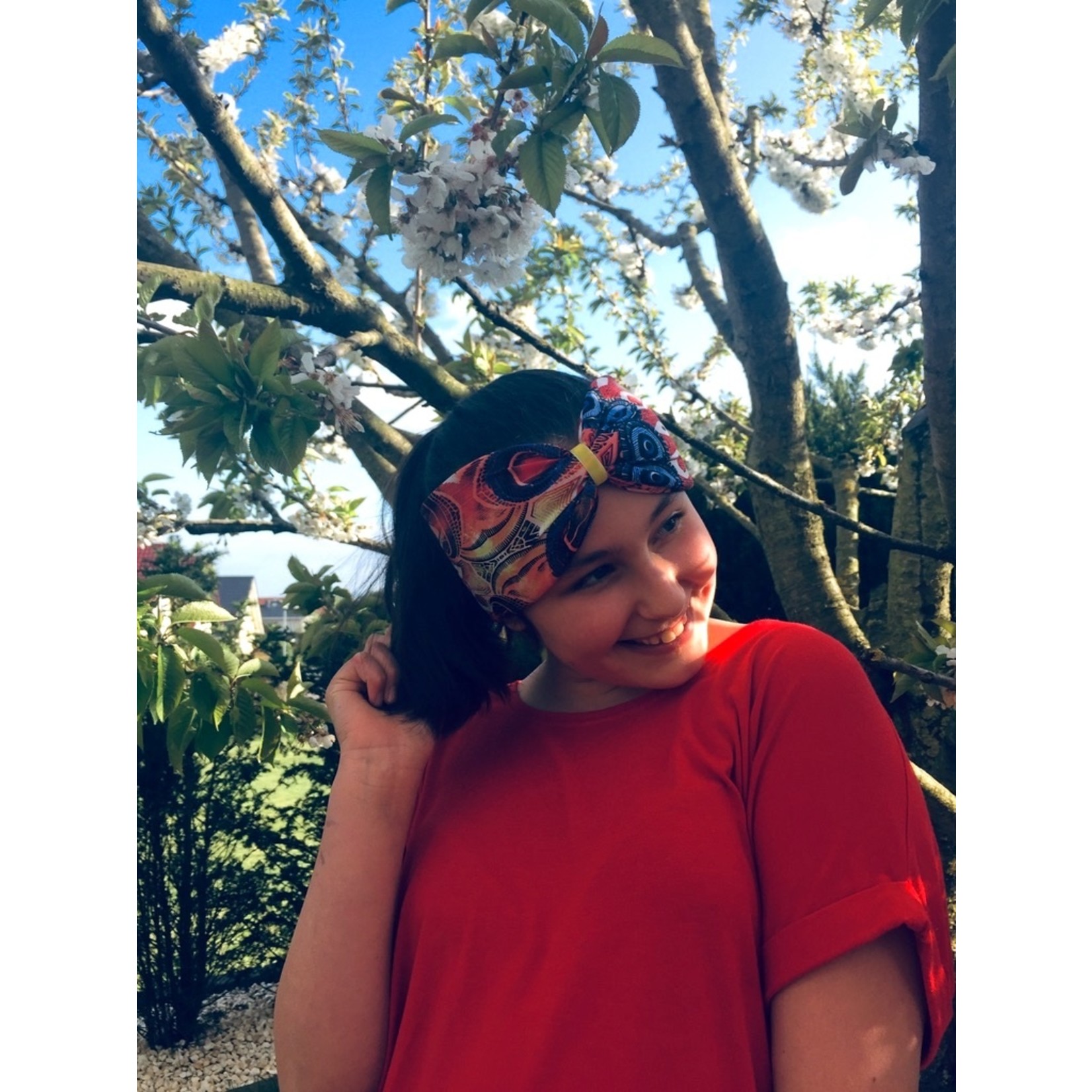 Loop "Pavone Giallo Nero"