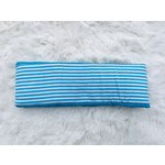 Headband "classic stripes" with light blue and white stripes