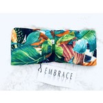 "Exotic" headband in loop-look with green velvet ribbon