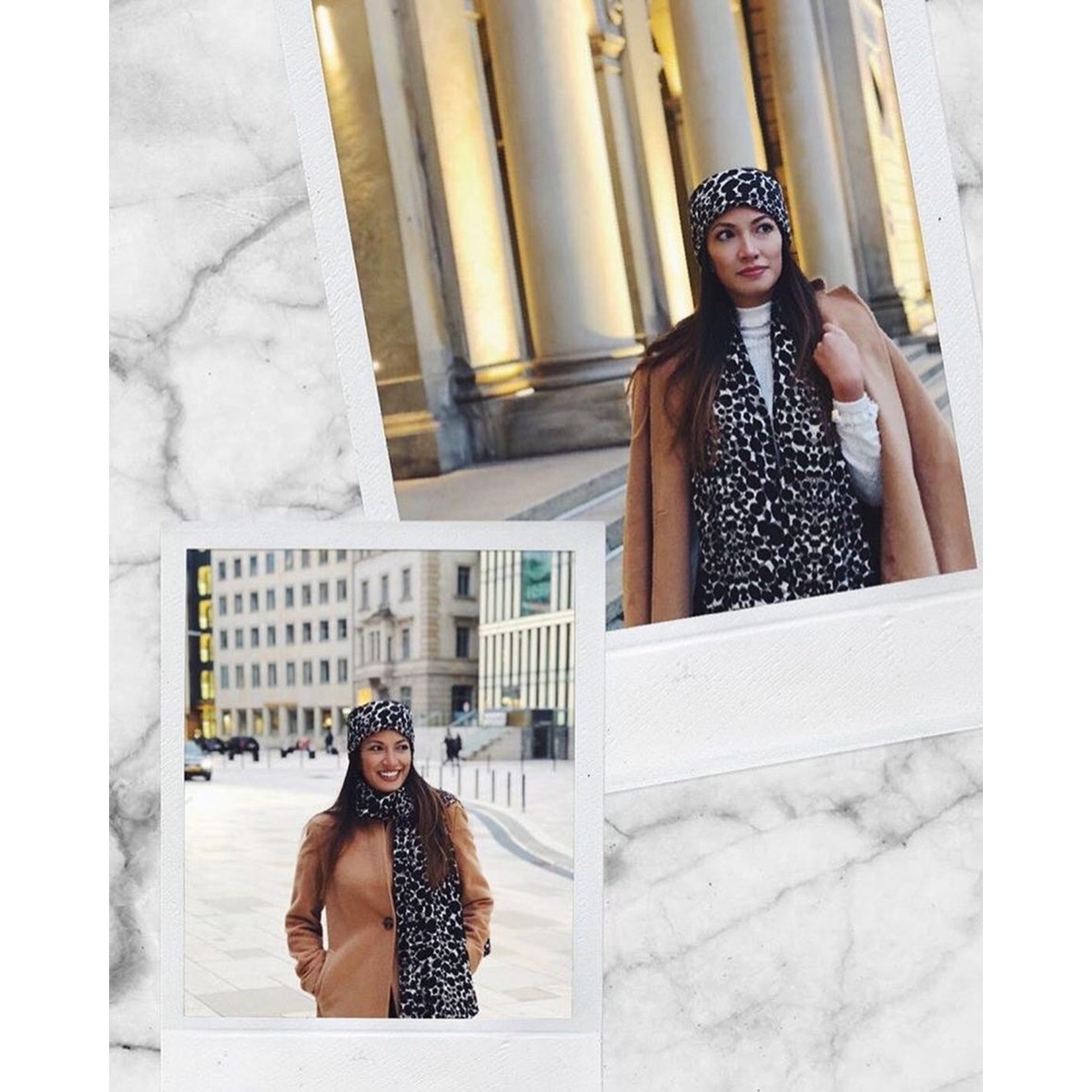 Kopfband "Beige dot"