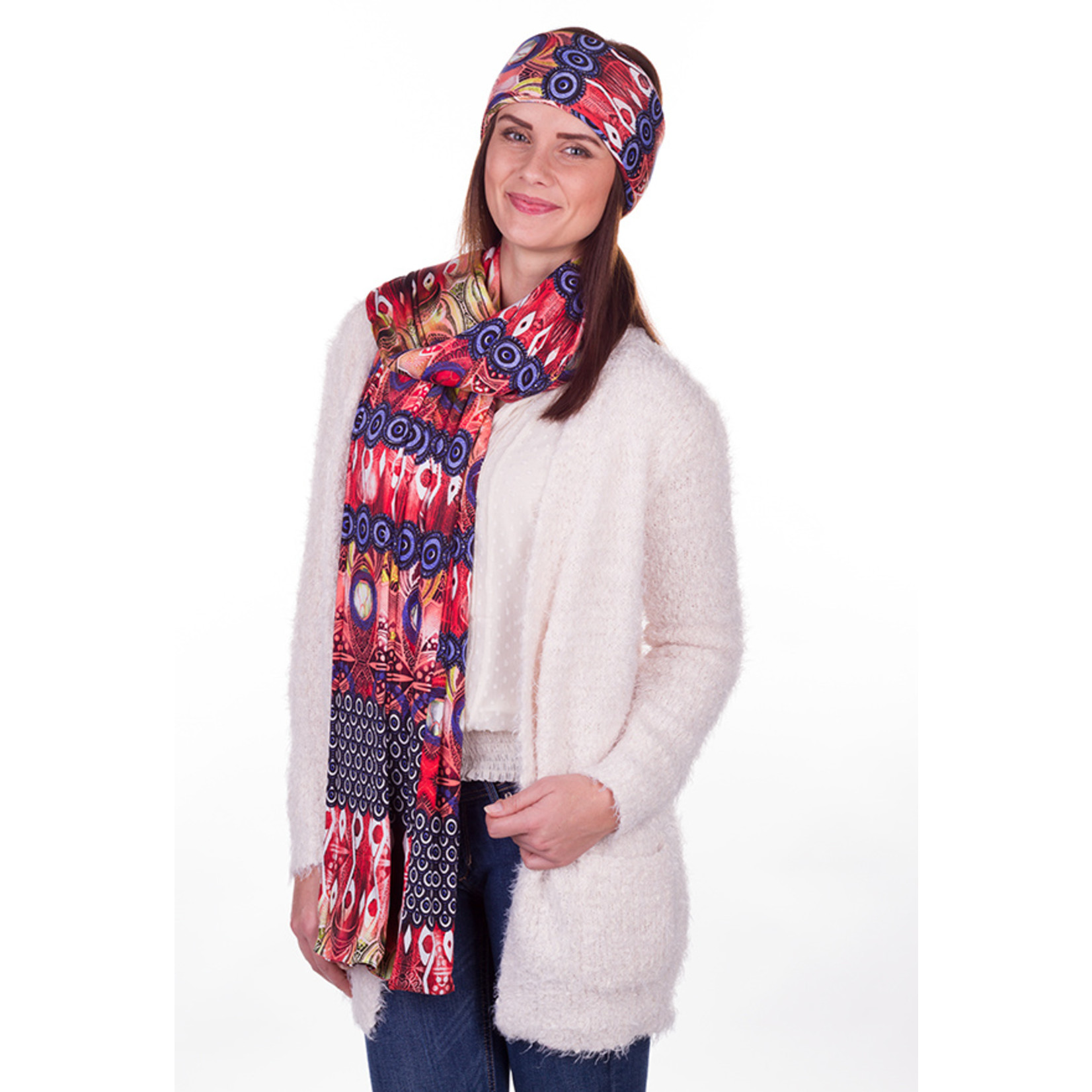 Kopfband "Pavone giallo"