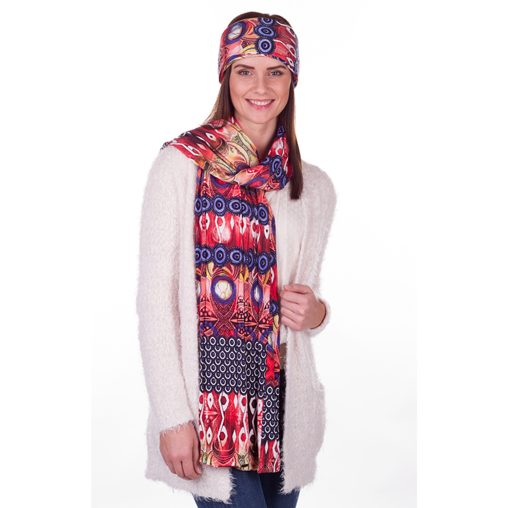 Kopfband "Pavone giallo"