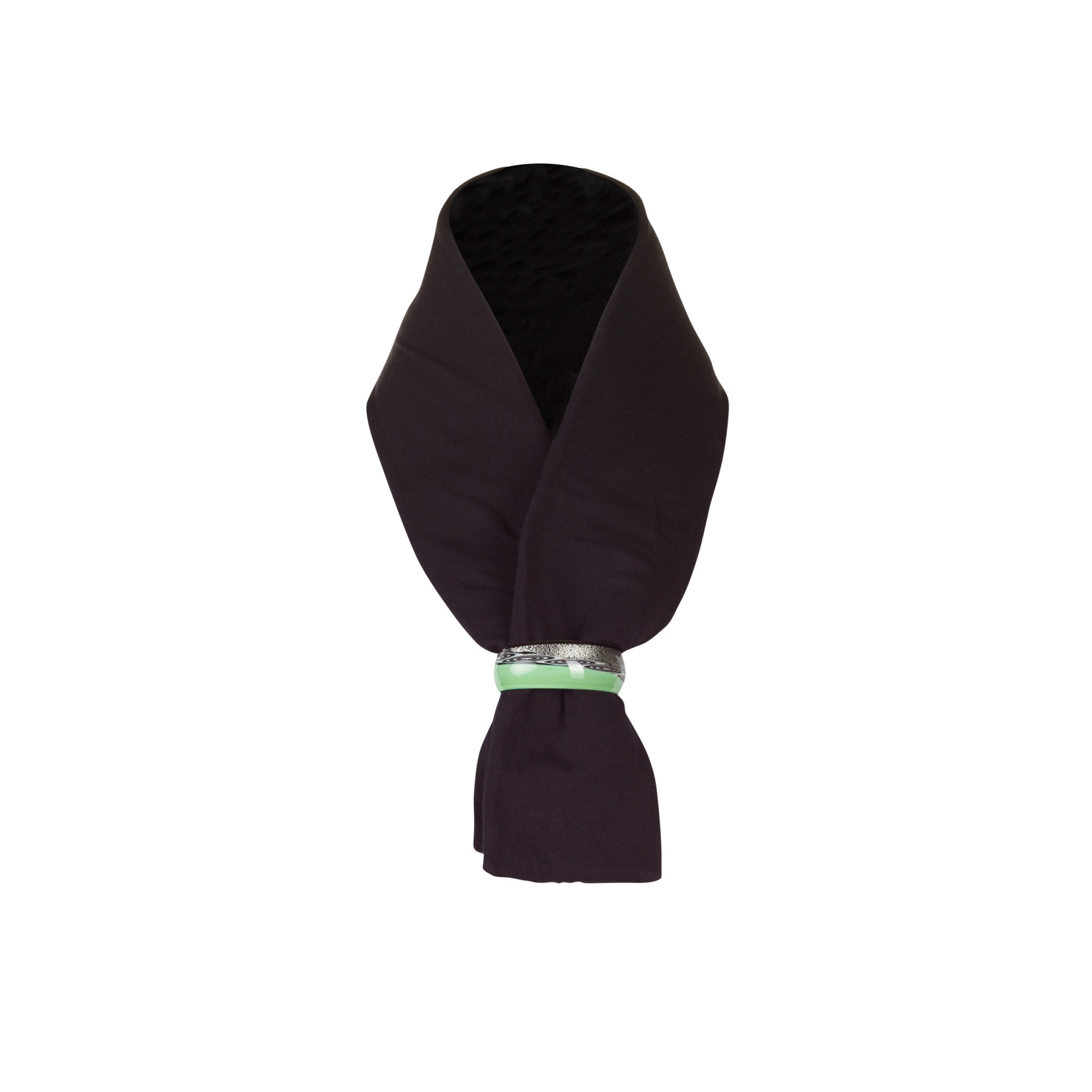 Embracelet. Schmuckschal in schwarz/grün
