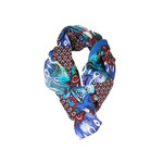 Intreccio "Pavone Blu Azzurro"