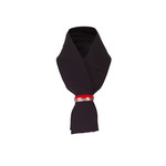 Embracelet - black jewelry scarf in red/red