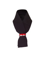 Embracelet - black jewelry scarf in red/red