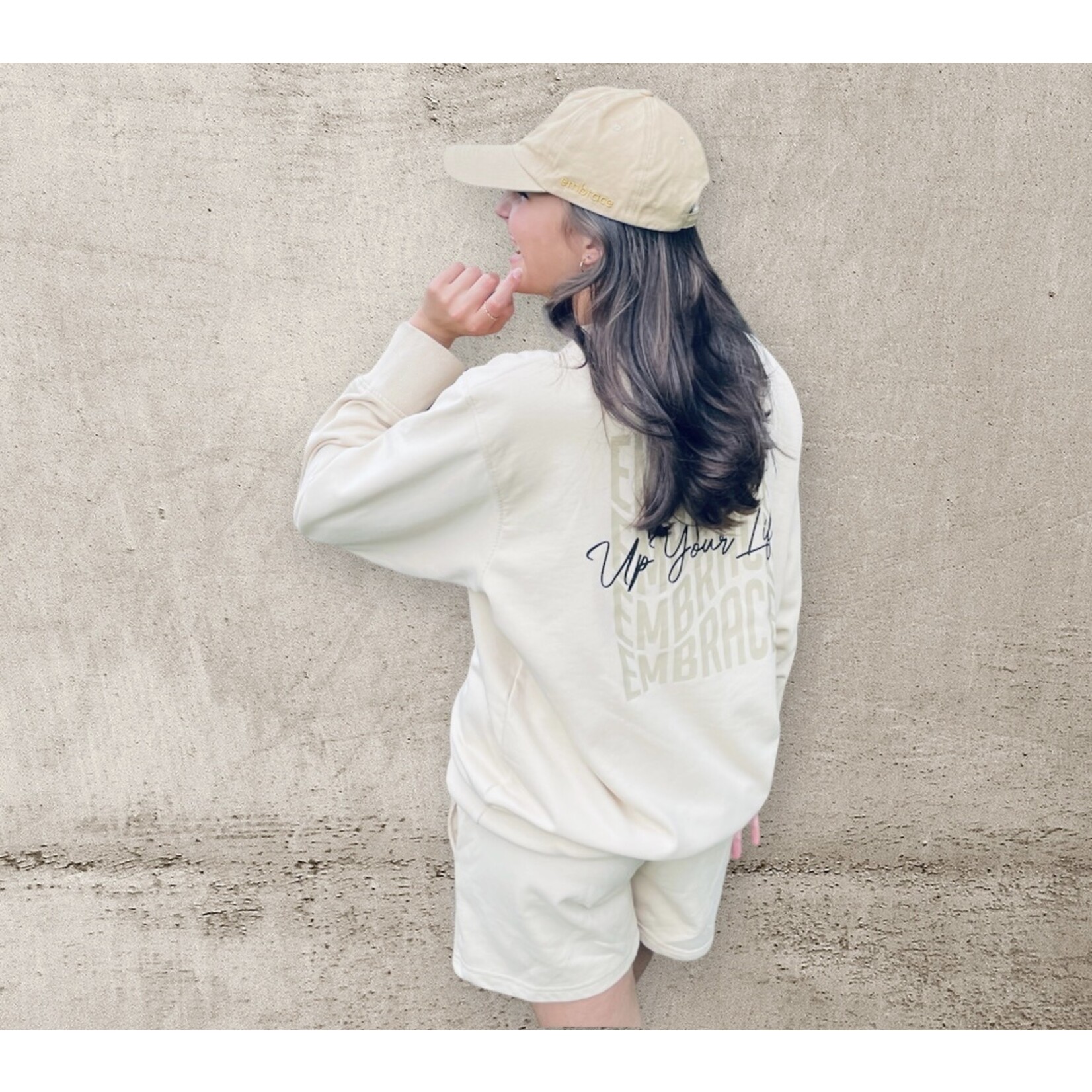 Set Sweatshirt & Shorts "embrace up your Life"