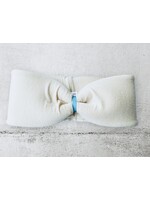 "Crema" headband in loop-look with blue colored velvet ribbon