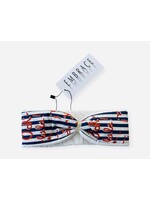 Headband "ooh la la" in a bow optic with a white velvet ribbon