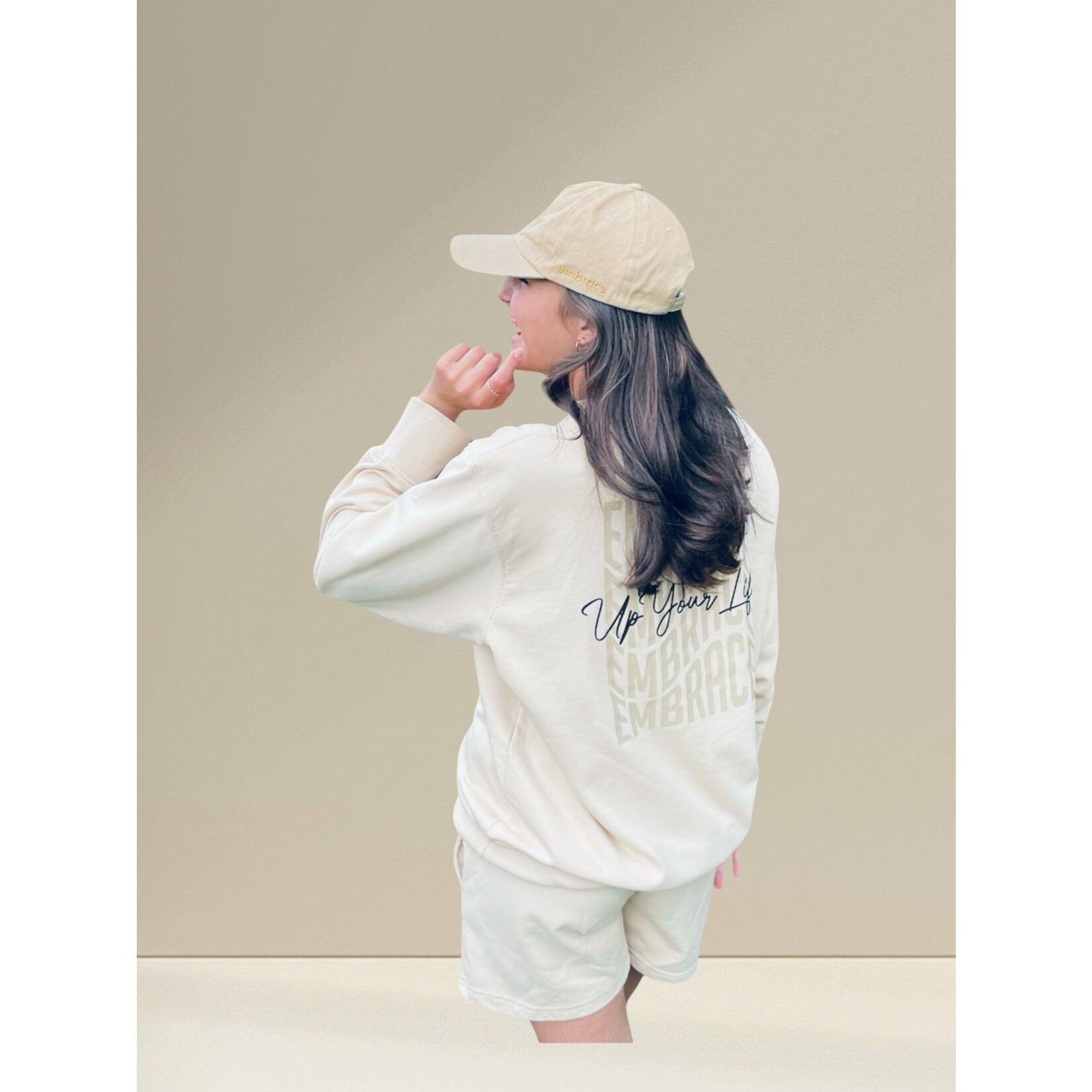 Set Sweatshirt & Shorts "embrace up your Life"