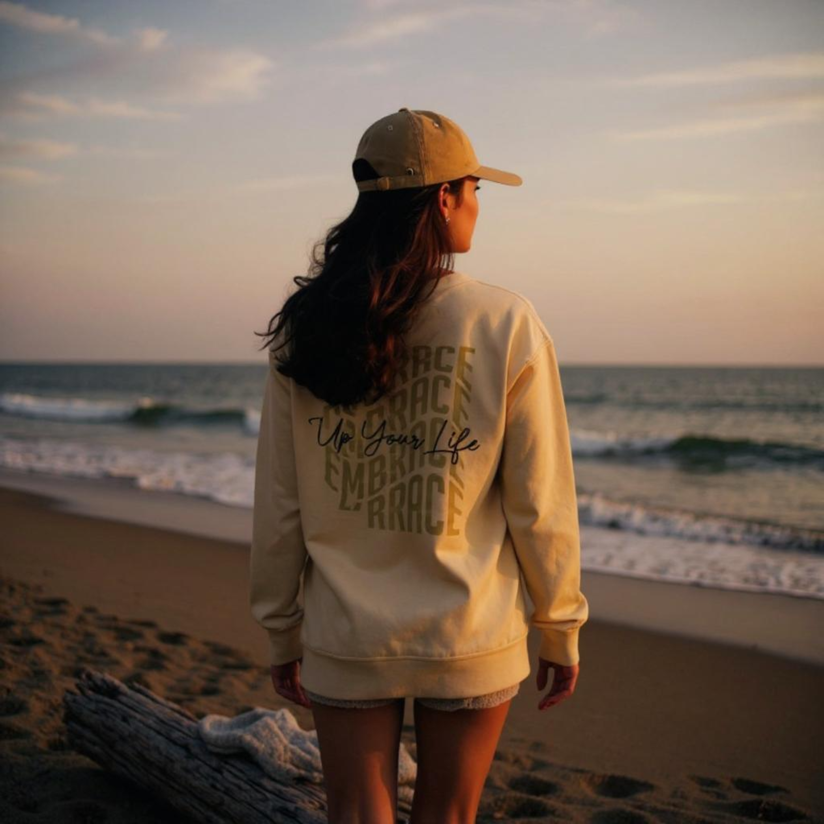 Set Sweatshirt & Shorts "embrace up your Life"