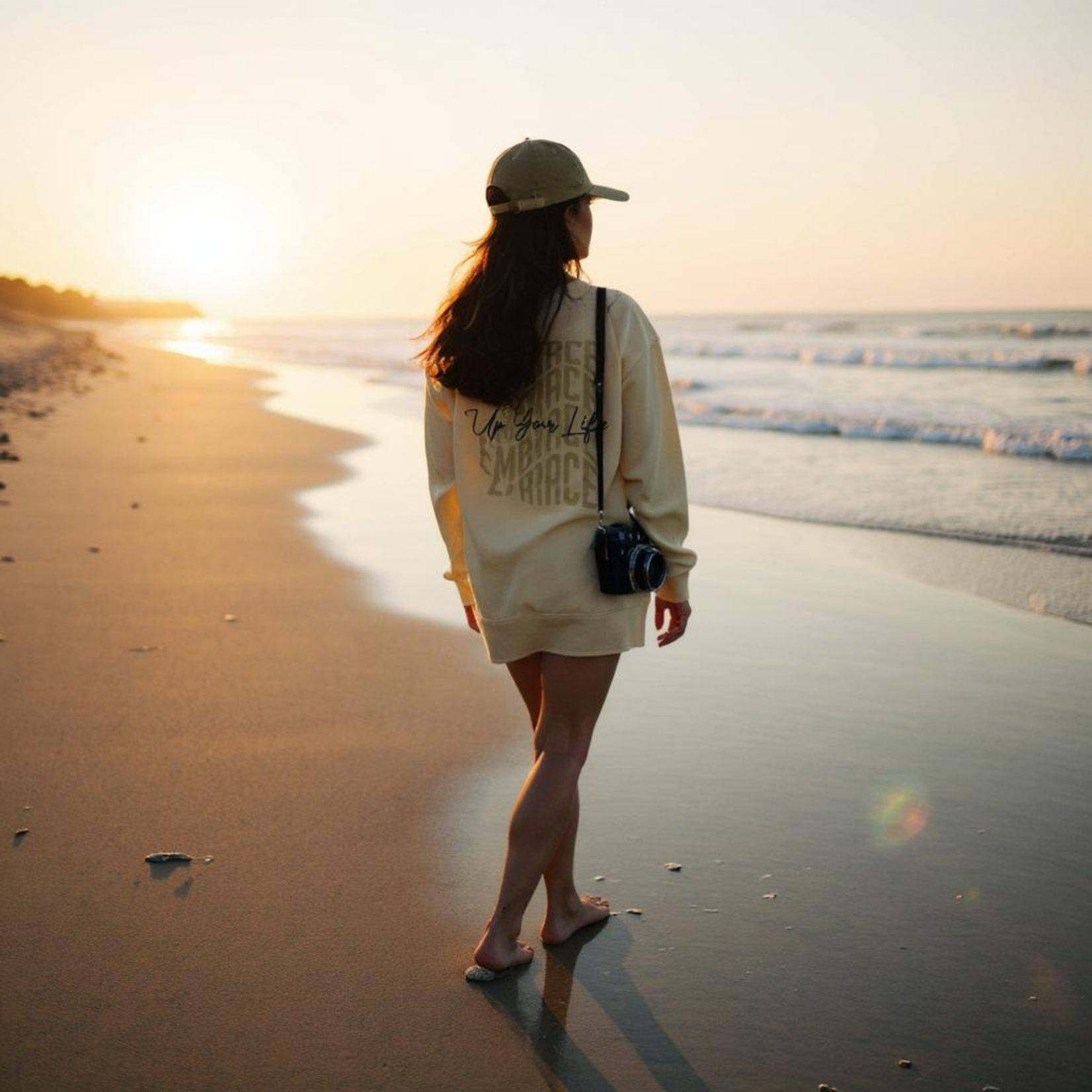 Set Sweatshirt & Shorts "embrace up your Life"
