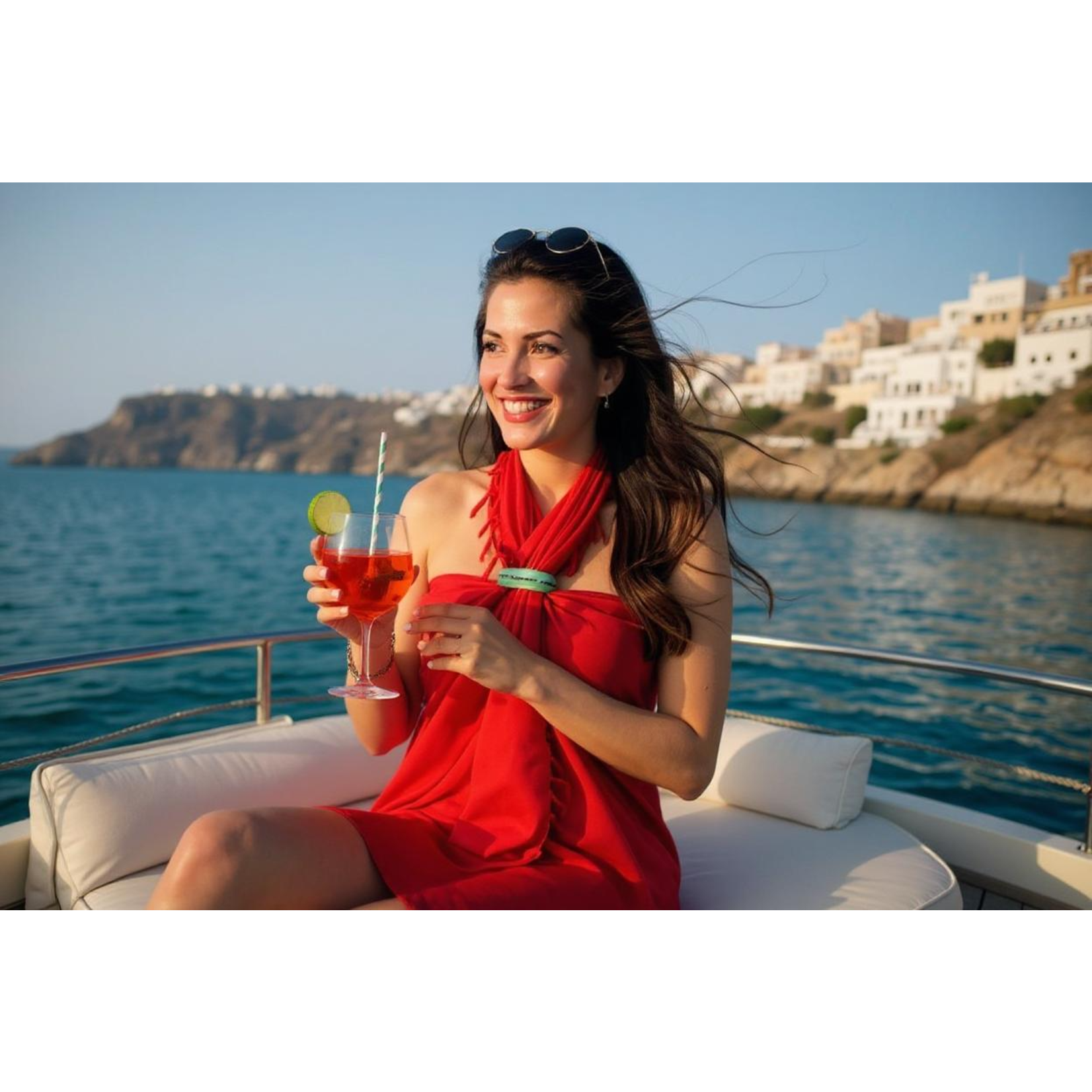 Murano glass bangle smaragdgreen/black